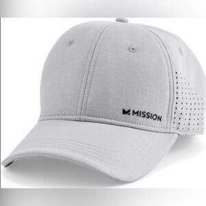 Mission Cooling Vented Performance Hat Alloy Heather Gray
